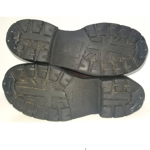 Size 6 US Women's Doc Dr. Marten's Brown Mahogany Heeled Heel Ankle Boots - Picture 5 of 17